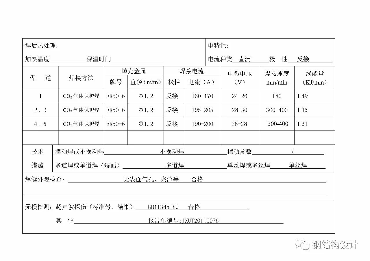 【行业知识】焊接工艺评定报告示例