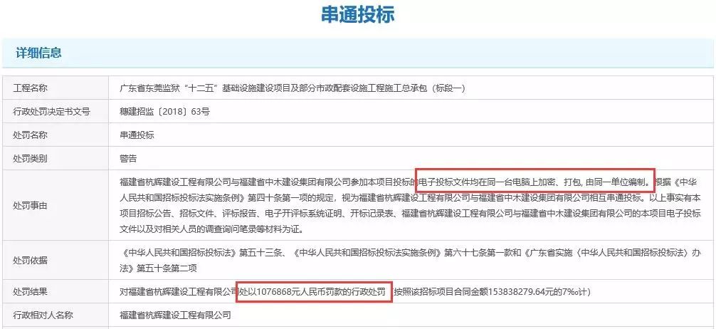 【行业资讯】同一台电脑上传标书，2家建企被罚230万元！