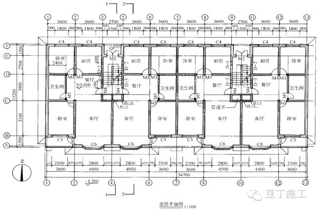 【结构常识】平面图、立面图、剖面图包含的图纸信息，你都看全了吗？