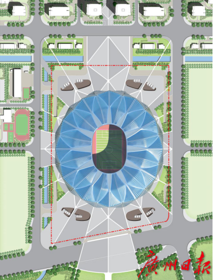 恒大足球场新方案定了，从莲花到莲冠，寓意“莲花盛放、连夺桂冠”
