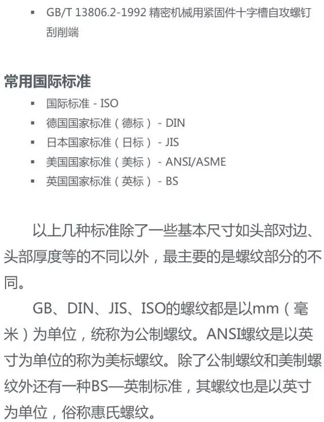 紧固件入门知识，建议收藏！