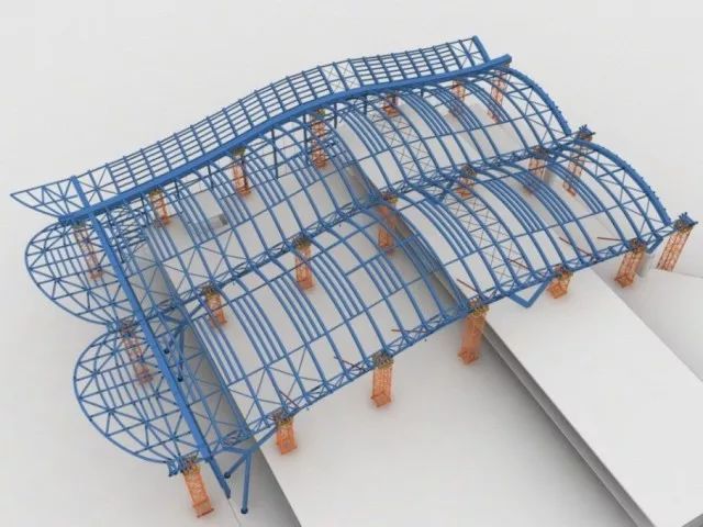 【钢构知识】机场大跨度单层拱形结构安装施工工艺