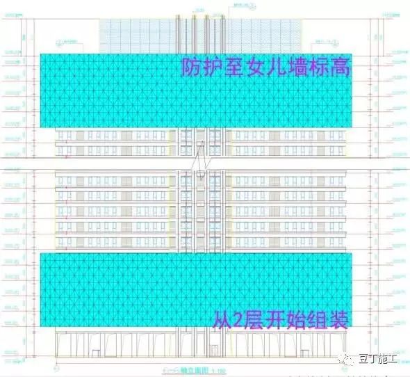 全钢智能型爬架组装演示视频及施工案例分析，看完你就全懂了！