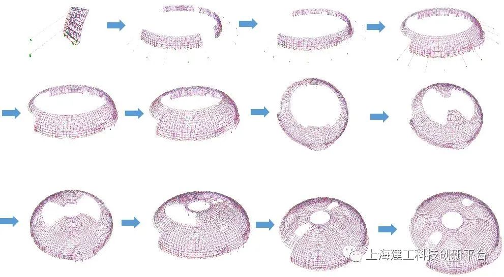 直径131.6米的多处镂空的异形网壳施工，助力打造海南西部医疗健康中心