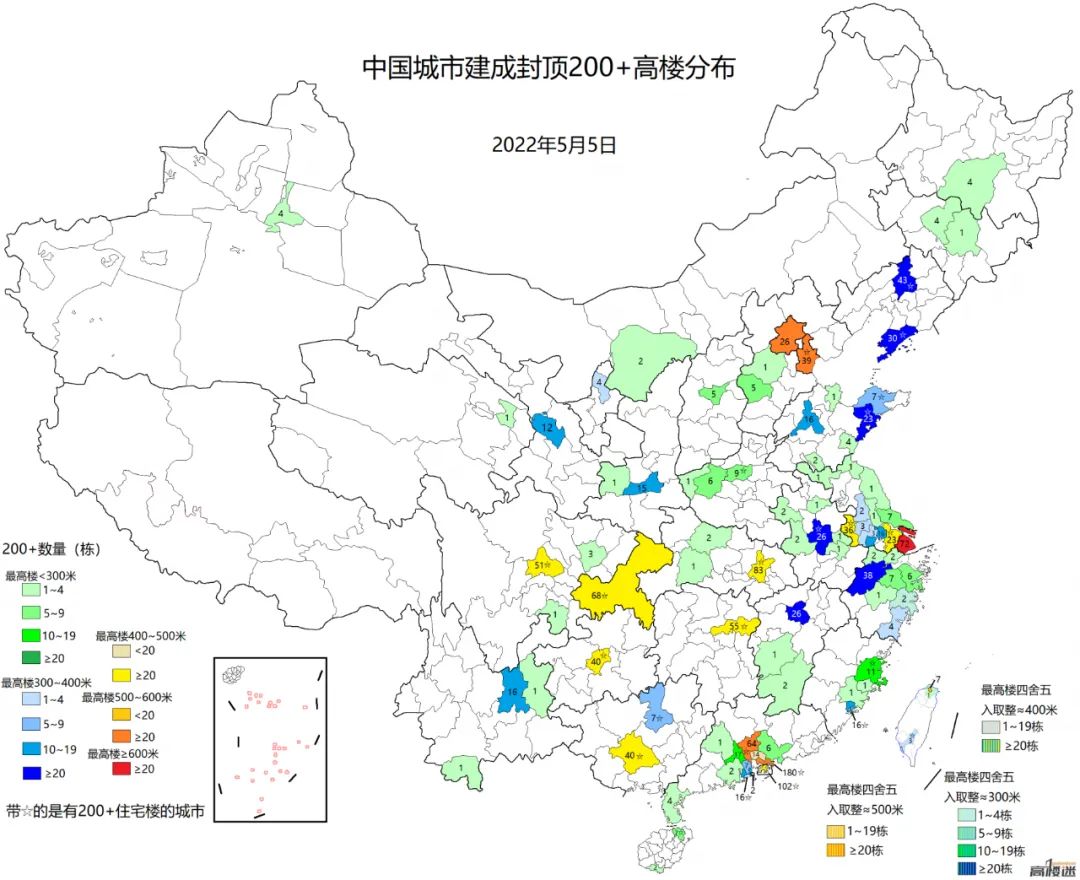 我国有多少已建成的超高层？排名前十的超高层是如何设计的？