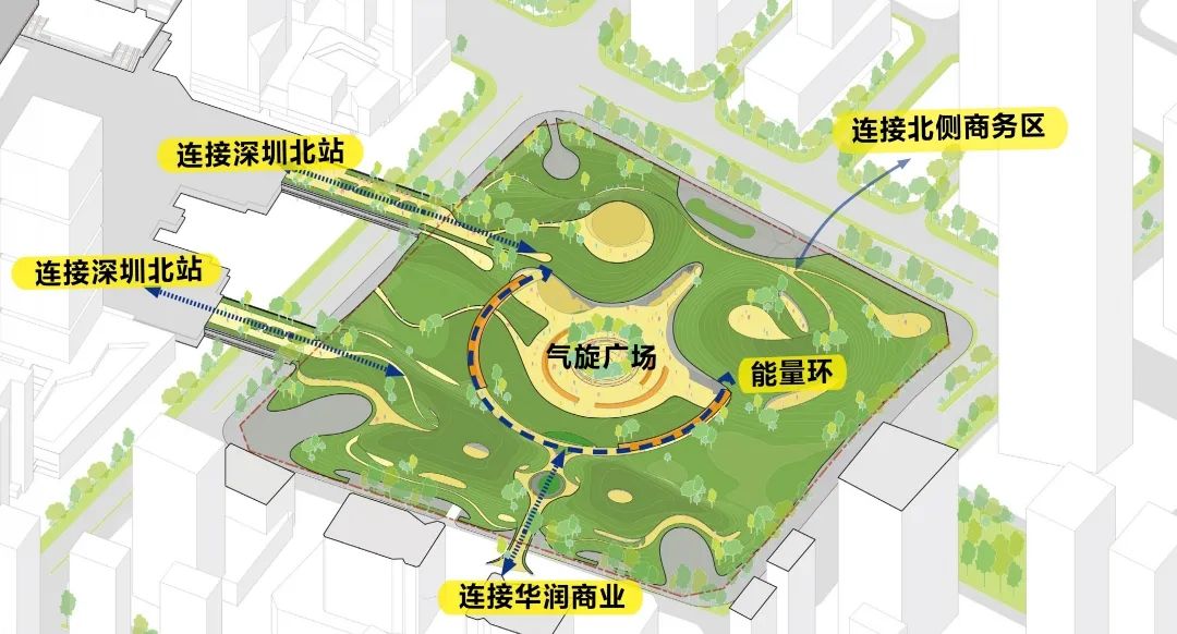 400m跨度的深圳超核绿芯犹如“科幻片”，多肢空间拱结构充满想象张力