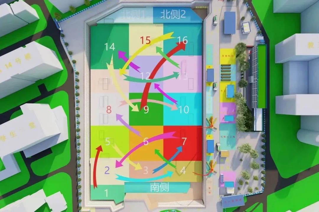 地上、地面、地下三层体育场馆，华北电力大学体育中心项目钢结构首吊仪式圆满完成